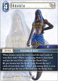 Ananta - Opus XIV: Crystal Abyss - Final Fantasy TCG card