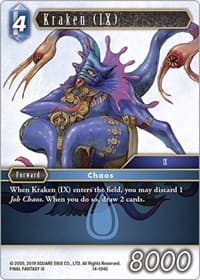 Kraken (IX) - Opus XIV: Crystal Abyss - Final Fantasy TCG card