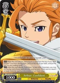 Arthur: Confident (SR) - The Seven Deadly Sins - Weiss Schwarz card
