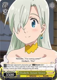 Elizabeth: Instant Answer - The Seven Deadly Sins - Weiss Schwarz card