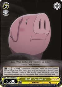 Hawk: Confusion - The Seven Deadly Sins - Weiss Schwarz card