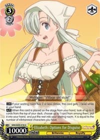 Elizabeth: Options for Disguise - The Seven Deadly Sins - Weiss Schwarz card