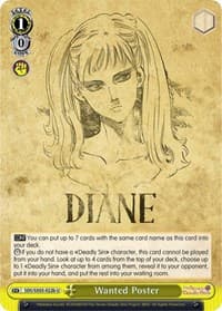 Wanted Poster (B) - The Seven Deadly Sins - Weiss Schwarz card