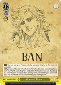 Wanted Poster (C) - The Seven Deadly Sins - Weiss Schwarz card