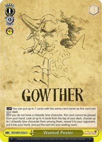 Wanted Poster (E) - The Seven Deadly Sins - Weiss Schwarz card