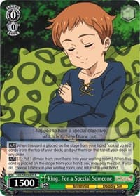 King: For a Special Someone - The Seven Deadly Sins - Weiss Schwarz card