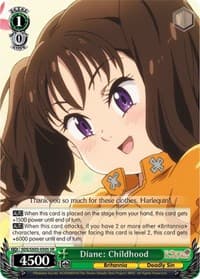 Diane: Childhood (SR) - The Seven Deadly Sins - Weiss Schwarz card