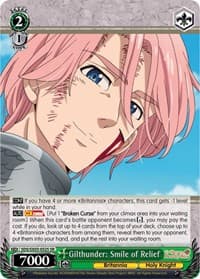 Gilthunder: Smile of Relief (SR) - The Seven Deadly Sins - Weiss Schwarz card