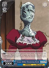 Vivian: Mildly Threatening Words - The Seven Deadly Sins - Weiss Schwarz card