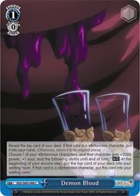 Demon Blood - The Seven Deadly Sins - Weiss Schwarz card