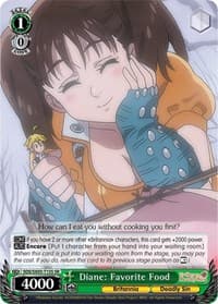 Diane: Favorite Food (SR) - The Seven Deadly Sins - Weiss Schwarz card