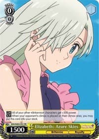 Elizabeth: Azure Skies - The Seven Deadly Sins: Revival of The Commandments - Weiss Schwarz card