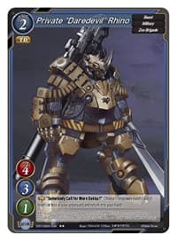 Private "Daredevil" Rhino - Onslaught of the Eldritch Gods - Gate Ruler card