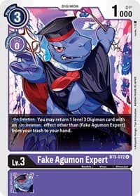 Fake Agumon Expert - Battle of Omni - Digimon Card Game card