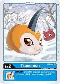Tsunomon - Battle of Omni - Digimon Card Game card