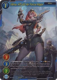 Vilma, ATLAS Air Force Major (Full Art) - Onslaught of the Eldritch Gods - Gate Ruler card