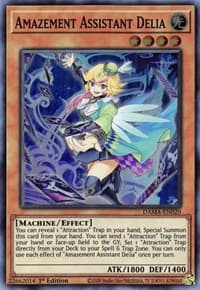 Amazement Assistant Delia - Dawn of Majesty - YuGiOh card