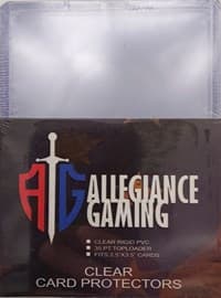 3" x 4" Clear Toploader (25 Pack) - Allegiance Gaming Toploader - Collectible Storage card