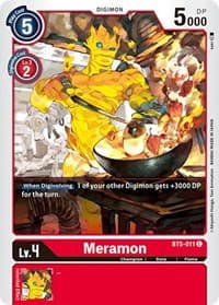 Meramon - Battle of Omni - Digimon Card Game card