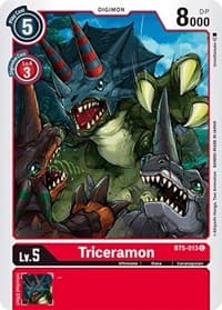 Triceramon - Battle of Omni - Digimon Card Game card