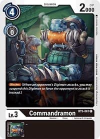 Commandramon - Battle of Omni - Digimon Card Game card