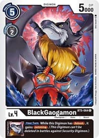 BlackGaogamon - Battle of Omni - Digimon Card Game card