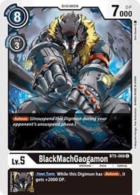 BlackMachGaogamon - Battle of Omni - Digimon Card Game card