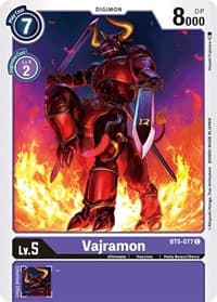 Vajramon - Battle of Omni - Digimon Card Game card