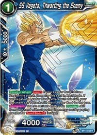 SS Vegeta, Thwarting the Enemy - Cross Spirits - Dragon Ball Super: Masters card