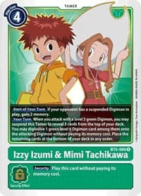 Izzy Izumi & Mimi Tachikawa - Battle of Omni - Digimon Card Game card