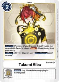 Takumi Aiba - Battle of Omni - Digimon Card Game card