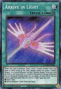 Arrive in Light - Dawn of Majesty - YuGiOh card