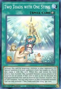 Two Toads with One Sting - Dawn of Majesty - YuGiOh card
