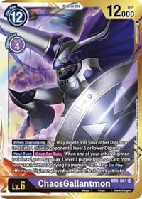 ChaosGallantmon (Alternate Art - Nakano Haito) - Battle of Omni - Digimon Card Game card