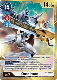 Omnimon (Alternate Art - As'Maria) - Battle of Omni - Digimon Card Game card