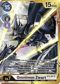Omnimon Zwart (Alternate Art - Kenji Watanabe) - Battle of Omni - Digimon Card Game card