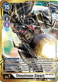 Omnimon Zwart (Alternate Art - As'Maria) - Battle of Omni - Digimon Card Game card