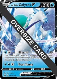 Ice Rider Calyrex V - SWSH130 - Jumbo Cards - Pokemon card