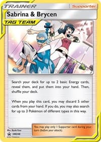 Sabrina & Brycen - SM246 - SM Promos - Pokemon card