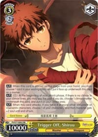 Trigger Off, Shirou - Fate/stay night [Heaven's Feel] Vol.2 - Weiss Schwarz card