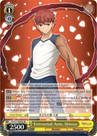 Entrusted Arm, Shirou (SR) - Fate/stay night [Heaven's Feel] Vol.2 - Weiss Schwarz card