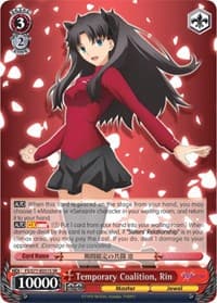 Temporary Coalition, Rin (SR) - Fate/stay night [Heaven's Feel] Vol.2 - Weiss Schwarz card