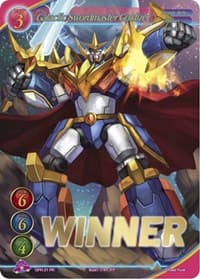 Galactic Swordmaster Goldizer (Winner Stamped) - Gate Ruler Promo Cards - Gate Ruler card