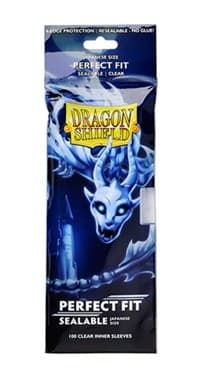 Dragon Shield Japanese Size Perfect Fit Sealable Sleeves - Clear (100-Pack) - Dragon Shield Card Sleeves - Card Sleeves card