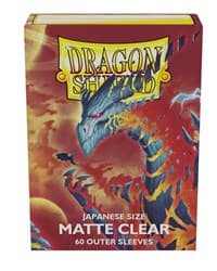 Dragon Shield Japanese Size Matte Clear Outer Sleeves (60-Pack) - Dragon Shield Card Sleeves - Card Sleeves card