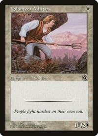 Volunteer Militia - Portal Second Age - Magic: The Gathering card