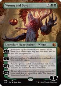 Wrenn and Seven (Borderless) - Innistrad: Midnight Hunt - Magic: The Gathering card