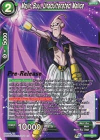 Majin Buu, Unadulterated Malice - Cross Spirits Pre-Release Cards - Dragon Ball Super: Masters card