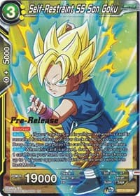 Self-Restraint SS Son Goku - Cross Spirits Pre-Release Cards - Dragon Ball Super: Masters card