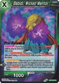 Babidi, Wicked Mentor - Cross Spirits Pre-Release Cards - Dragon Ball Super: Masters card